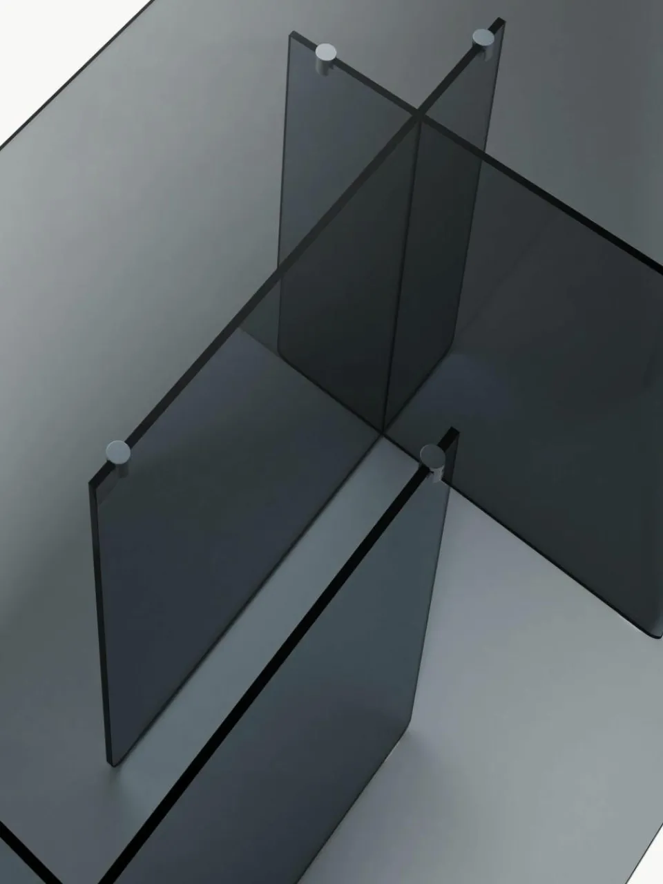 Westwing Collection Glas-Esstisch Anouk, 180 x 90 cm