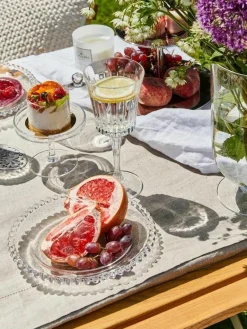 Cote Table Glas-Frühstücksteller Perles mit Randdekor, 2 Stück