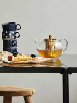 Nordal Glas-Teekanne Chili mit Teesieb, 1 L