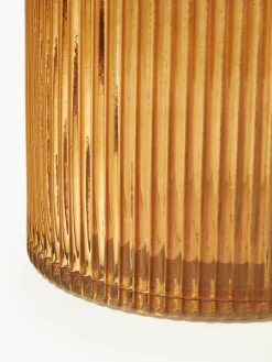 Westwing Collection Glas-Vase Lija mit geriffelter Oberfläche, H 30 cm