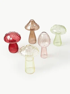 &k amsterdam Glas-Vasen Mushroom, 5er-Set