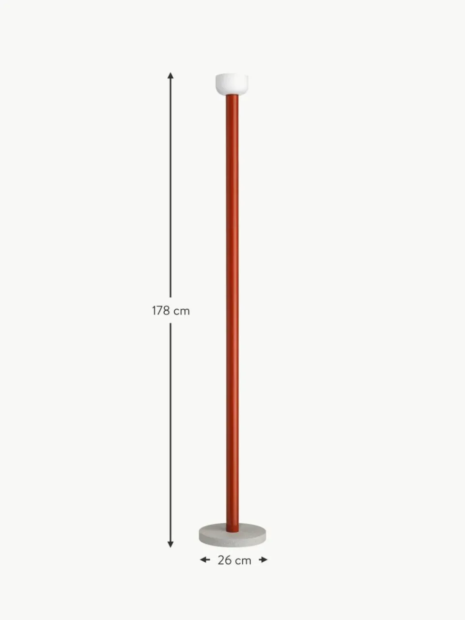 Flos Große dimmbare LED-Stehlampe Bellhop