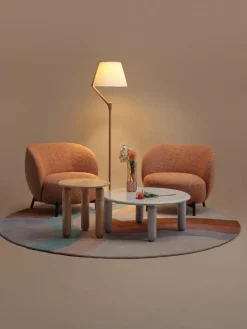 Kartell Große dimmbare LED-Stehlampe Angelo Stone