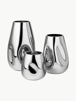 Westwing Collection Große mundgeblasene Glas-Vase Mirror, H 35 cm