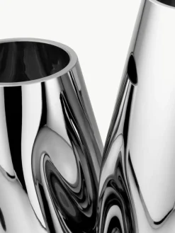 Westwing Collection Große mundgeblasene Glas-Vase Mirror, H 35 cm