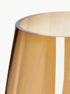 Westwing Collection Große mundgeblasene Glas-Vase Luster, H 35 cm