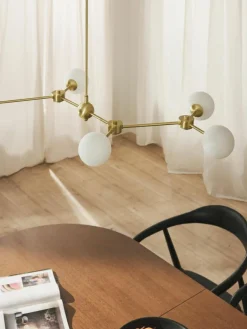 Westwing Collection Große Pendelleuchte Aurelia aus Opalglas