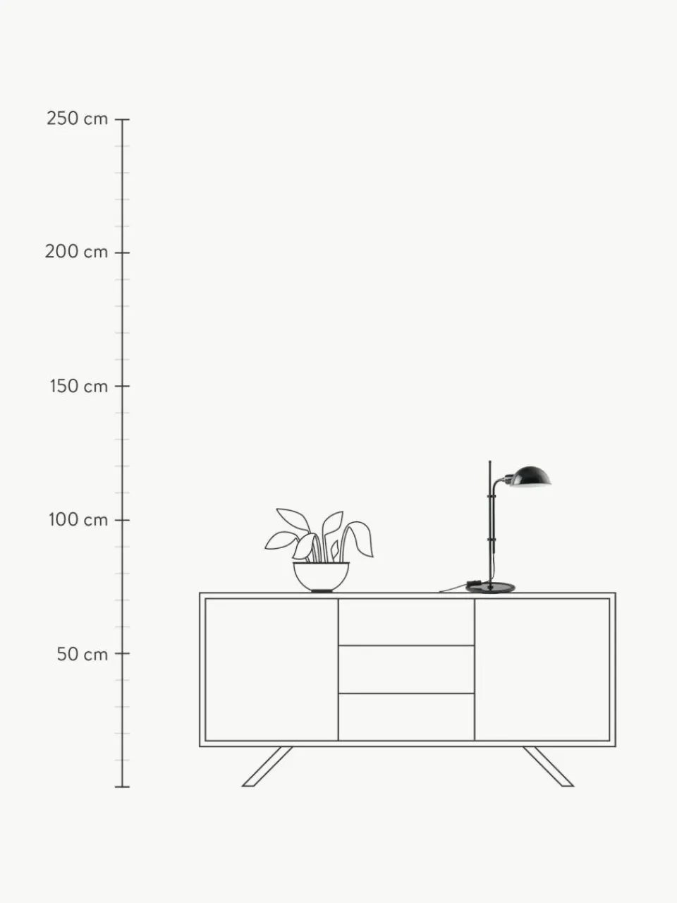 Marset Große Schreibtischlampe Funiculí mit verstellbarem Lampenschirm