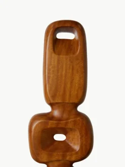 HKLIVING Großes Deko-Objekt Ornament aus Teakholz, handgefertigt