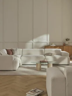 Westwing Collection Großes Ecksofa Melva (4-Sitzer)