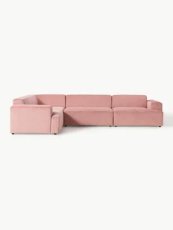 Westwing Collection Großes Ecksofa Melva (4-Sitzer) aus Cord