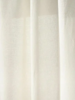 Westwing Collection Halbtransparente Gardine Harmony mit Tunnelsaum, 2 Stück