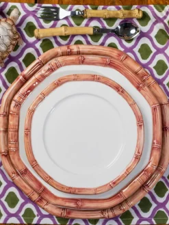 Les Ottomans Handbedruckte Baumwoll-Tischsets Azra, 4 Stück