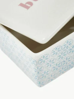Bloomingville Handbemalte Butterdose Patrizia