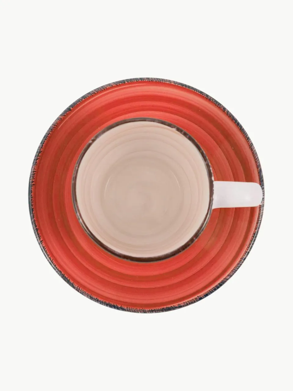 Villa D'Este Home Tivoli Handbemalte Espressotassen Baita mit Untertassen, 6er-Set
