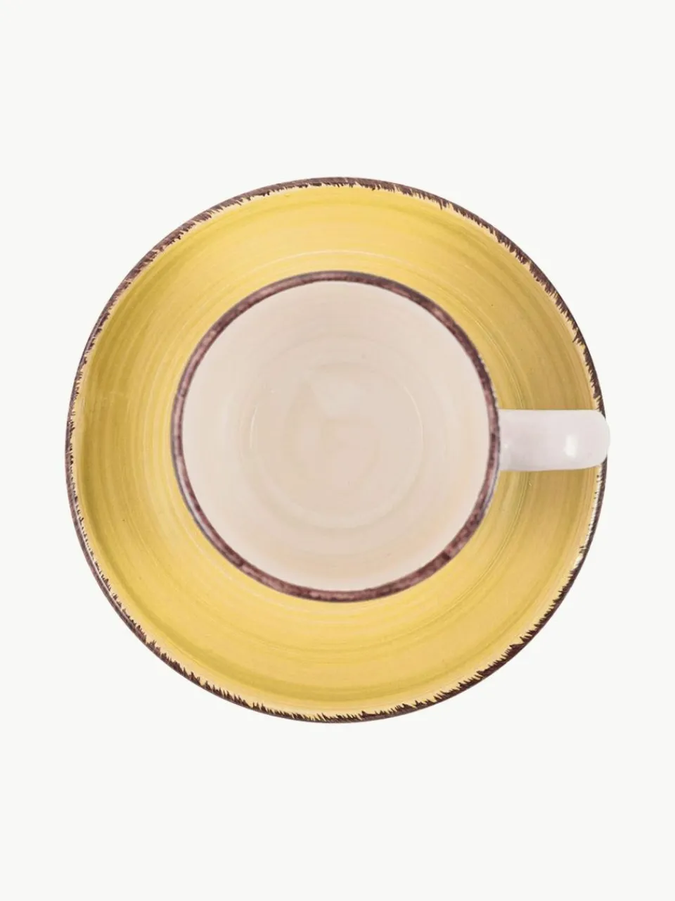 Villa D'Este Home Tivoli Handbemalte Espressotassen Baita mit Untertassen, 6er-Set