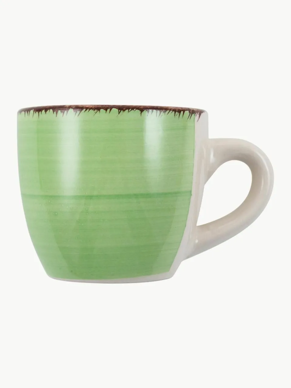 Villa D'Este Home Tivoli Handbemalte Espressotassen Baita mit Untertassen, 6er-Set