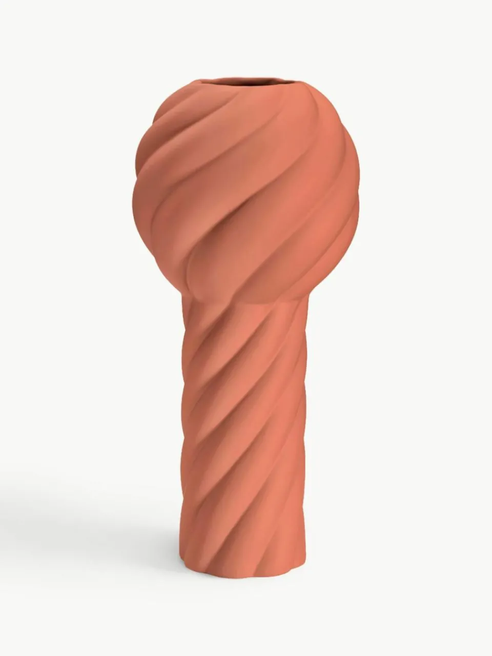 Cooee Design Handbemalte Keramik-Vase Twist Pillar, H 34 cm