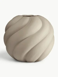 Cooee Design Handbemalte Keramik-Vase Twist Ball, H 20 cm