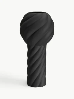 Cooee Design Handbemalte Keramik-Vase Twist Pillar, H 34 cm