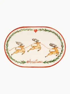 Anna + Nina Handbemalte Servierplatte Rudolph