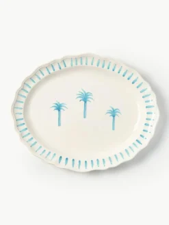 Les Ottomans Handbemalte Servierplatte The Palms