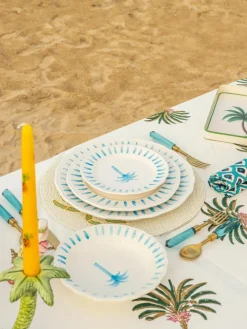 Les Ottomans Handbemalte Servierschale The Palms