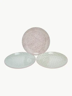 Bloomingville Handbemalte Speiseteller Patrizia, 3er-Set