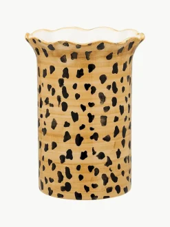 Anna + Nina Handbemalte Vase Leopard, H 21 cm