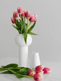 Cooee Design Handbemalte Vase Pillar, H 24 cm