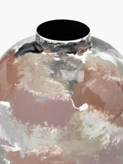 Broste Copenhagen Handbemalte Vase Thyra, H 31 cm