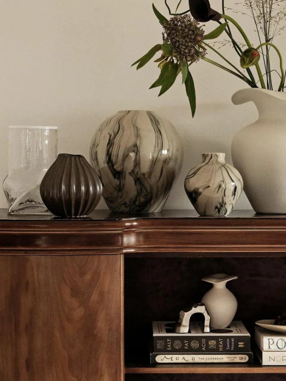 Broste Copenhagen Handbemalte Vasen Ingrid, 3er-Set