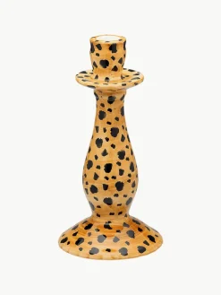 Anna + Nina Handbemalter Kerzenhalter Leopard