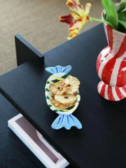 &k amsterdam Handbemaltes Deko-Tablett Goody