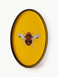 Les Ottomans Handbemaltes Dekotablett Fauna mit n-Motiv