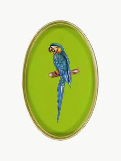 Les Ottomans Handbemaltes Dekotablett Fauna mit en-Motiv