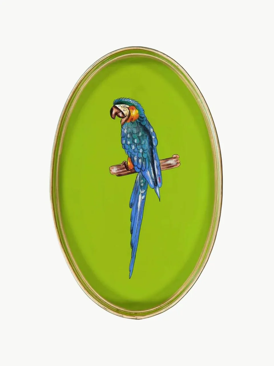 Les Ottomans Handbemaltes Dekotablett Fauna mit en-Motiv