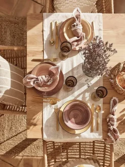 Villa D'Este Home Tivoli Handbemaltes Geschirr-Set Baita, 6 Personen (18-tlg.)