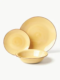 Villa D'Este Home Tivoli Handbemaltes Geschirr-Set Baita, 6 Personen (18-tlg.)