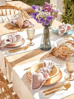 Villa D'Este Home Tivoli Handbemaltes Geschirr-Set Baita, 6 Personen (18-tlg.)