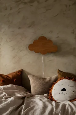 Kinder ferm LIVING Kids Handbesticktes Kissen Safari aus Leinen