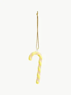 &k amsterdam Handgefertigte Baumanhänger Candy Cane, 3er-Set