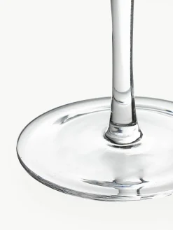 Westwing Collection Handgefertigte Champagnerschalen Cami mit Rillenstruktur, 4 Stück
