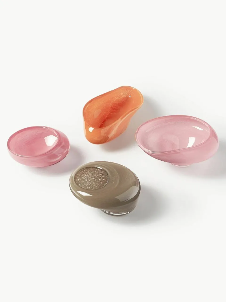 Westwing Collection Handgefertigte Deko-Schale Ashley aus Glas