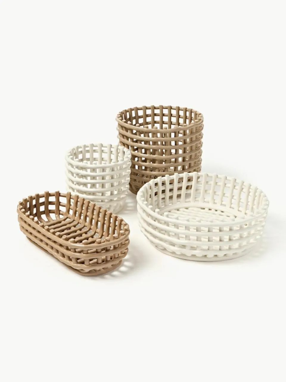 ferm LIVING Handgefertigte Deko-Schale Centrepiece aus Keramik