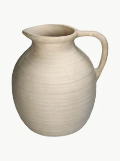 Westwing Handgefertigte Deko-Vase Raw aus Papiermaché, H 26 cm