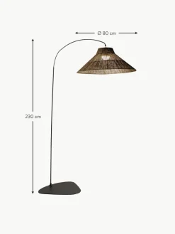 Westwing Handgefertigte dimmbare LED-Stehlampe Niza mit Fernbedienung