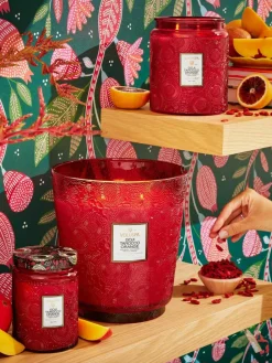 Voluspa Handgefertigte Fünfdocht-Duftkerze Japonica Collection (Goji-Beere, Mango & Tarocco Orange)