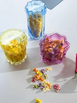 &k amsterdam Handgefertigte Glas-Aufbewahrungsdose Astral