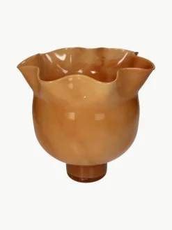 Westwing Handgefertigte Glas-Vase Calyx, H 24 cm